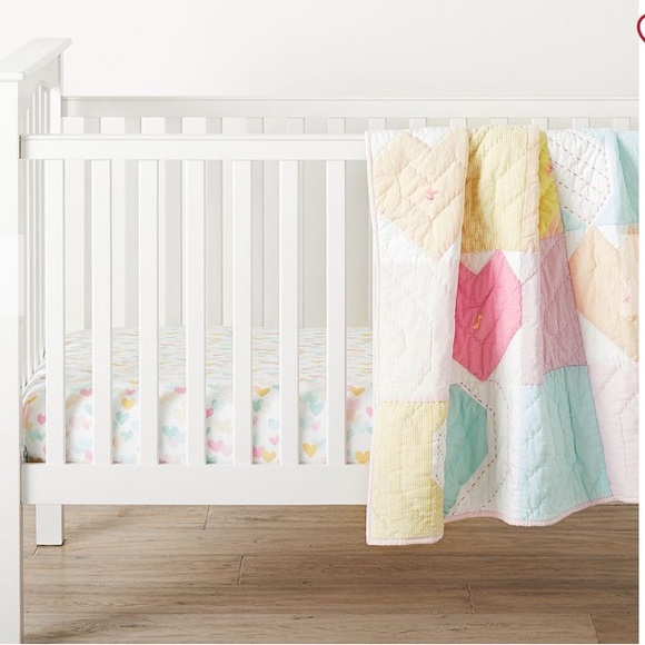 Pottery Barn Heart Patchwork Baby- Toddler Quilted - Picture 2 of 9